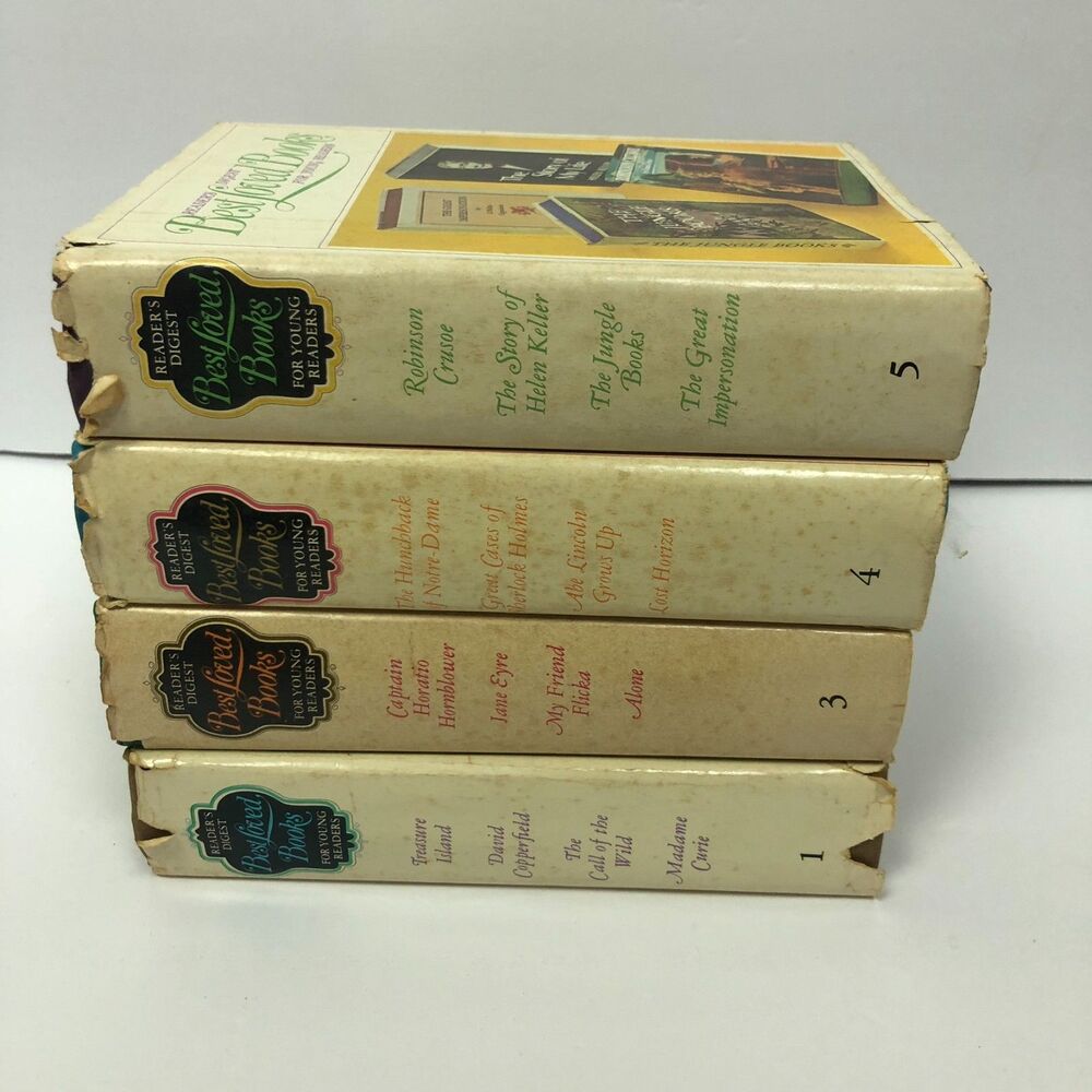Lot of 4 Vintage Reader's Digest Best Loved Books for Young Readers #1,3,4,5